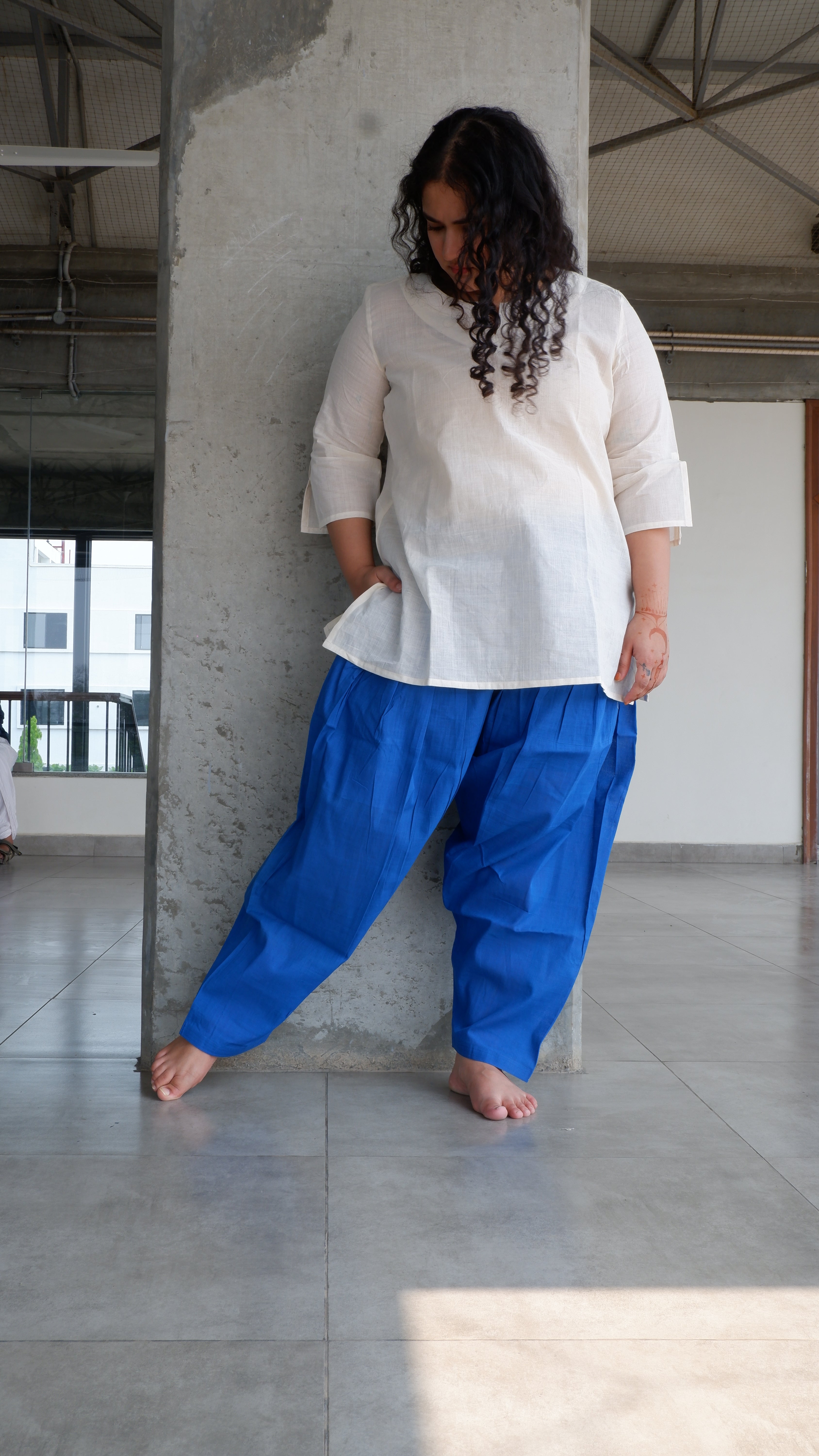 Blue Handloomed Salwar
