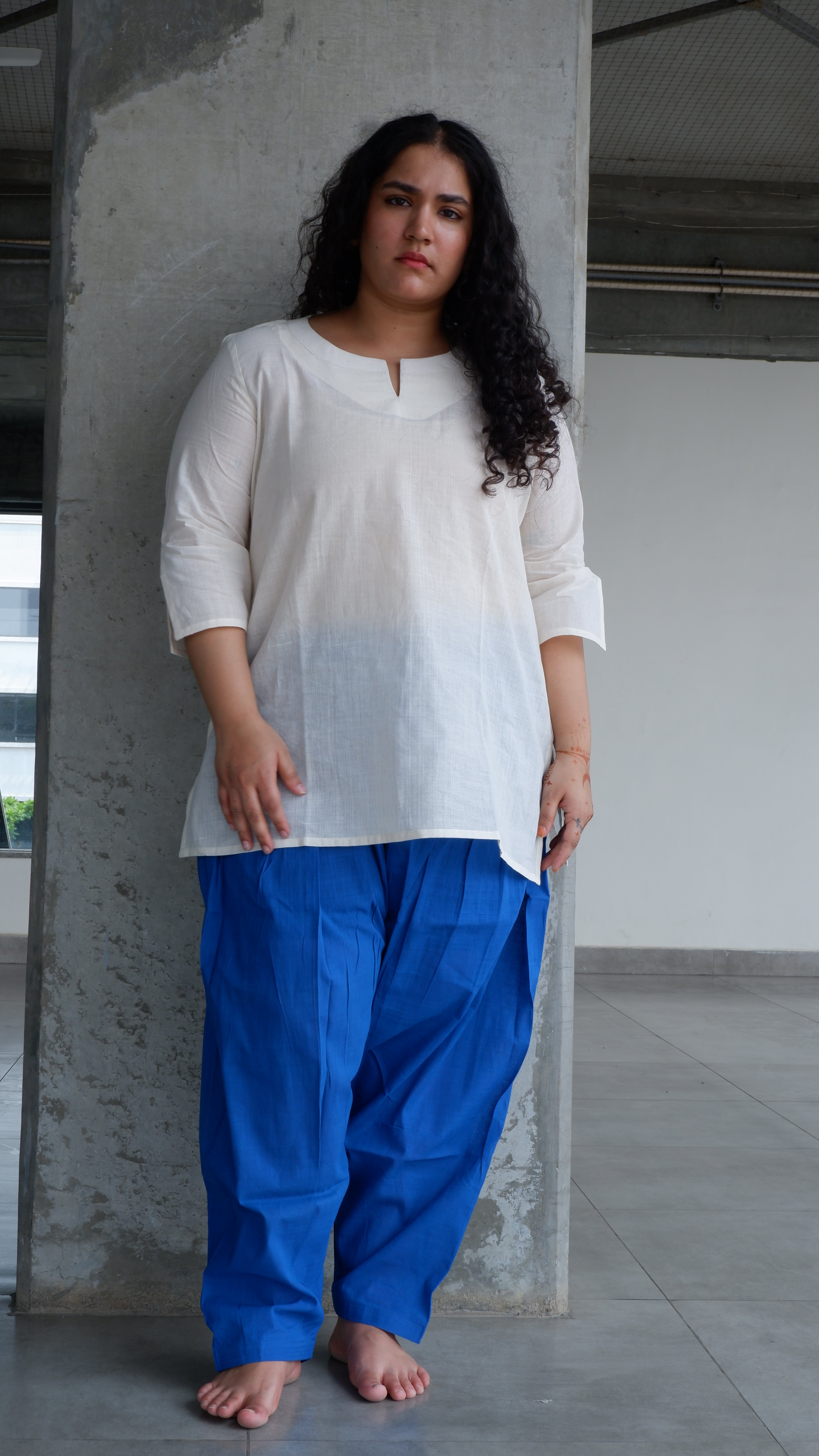 Blue Handloomed Salwar