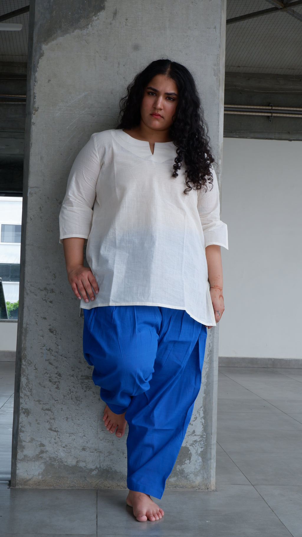 Blue Handloomed Salwar