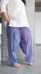 Pinkish Blue Handloomed Salwar
