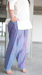 Pinkish Blue Handloomed Salwar