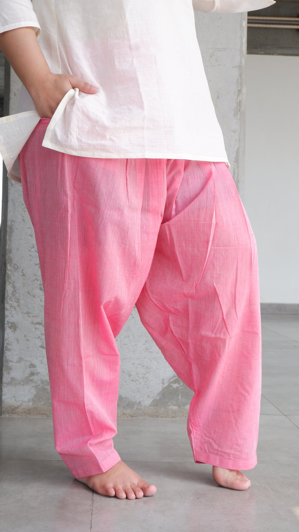 Light Pink Handloomed Salwar