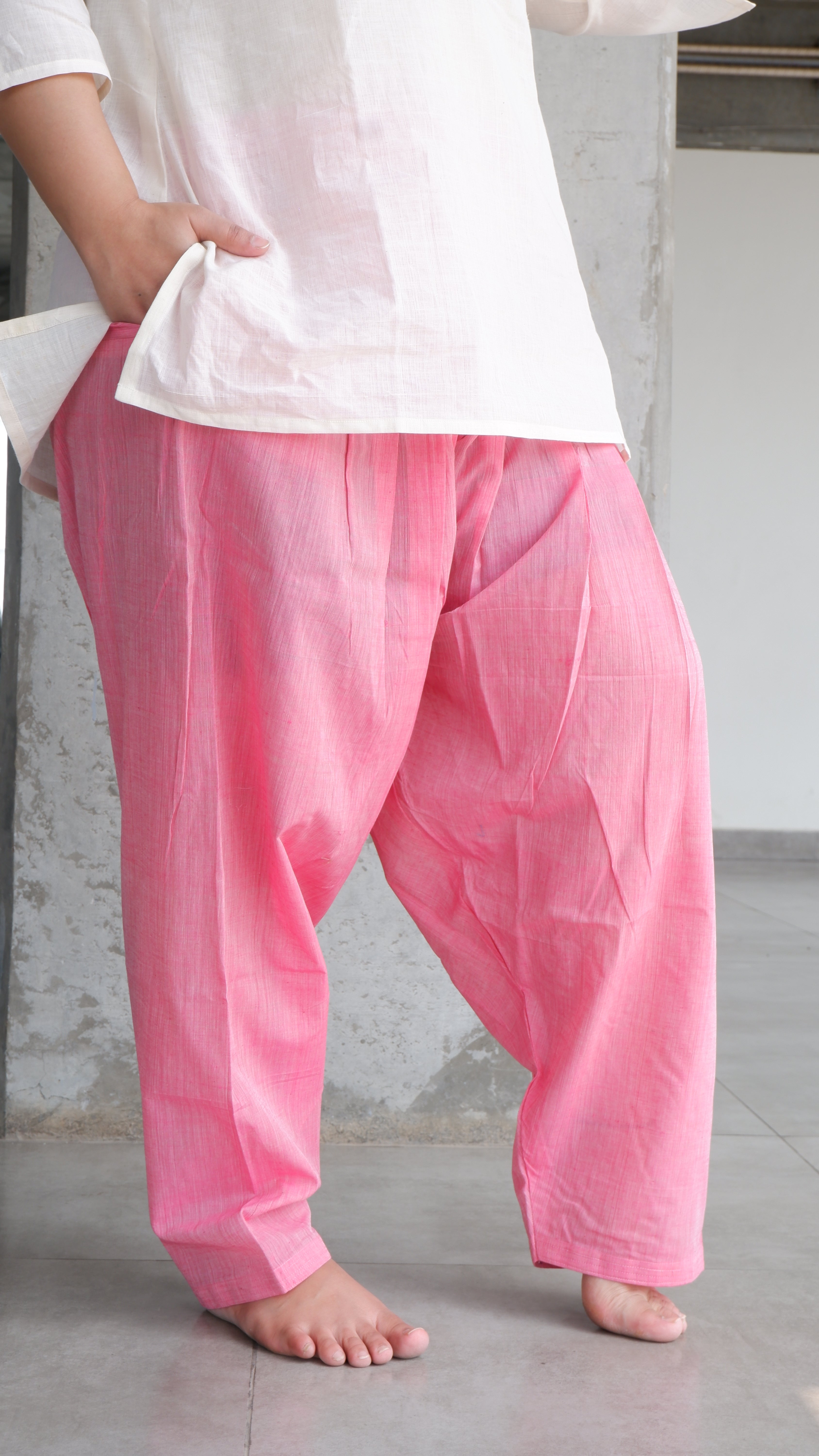 Light Pink Handloomed Salwar