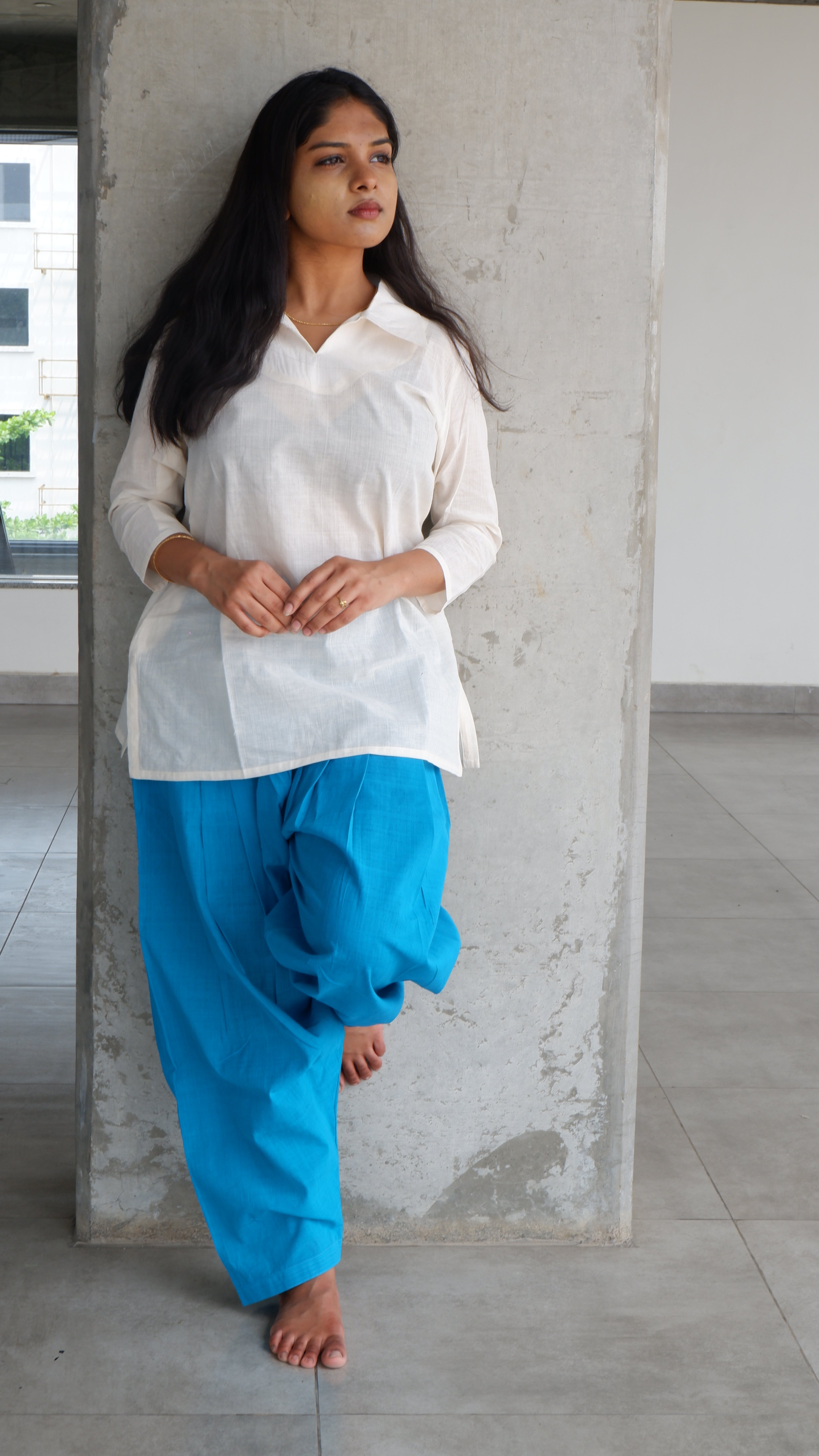 Deep Blue Handloomed Salwar