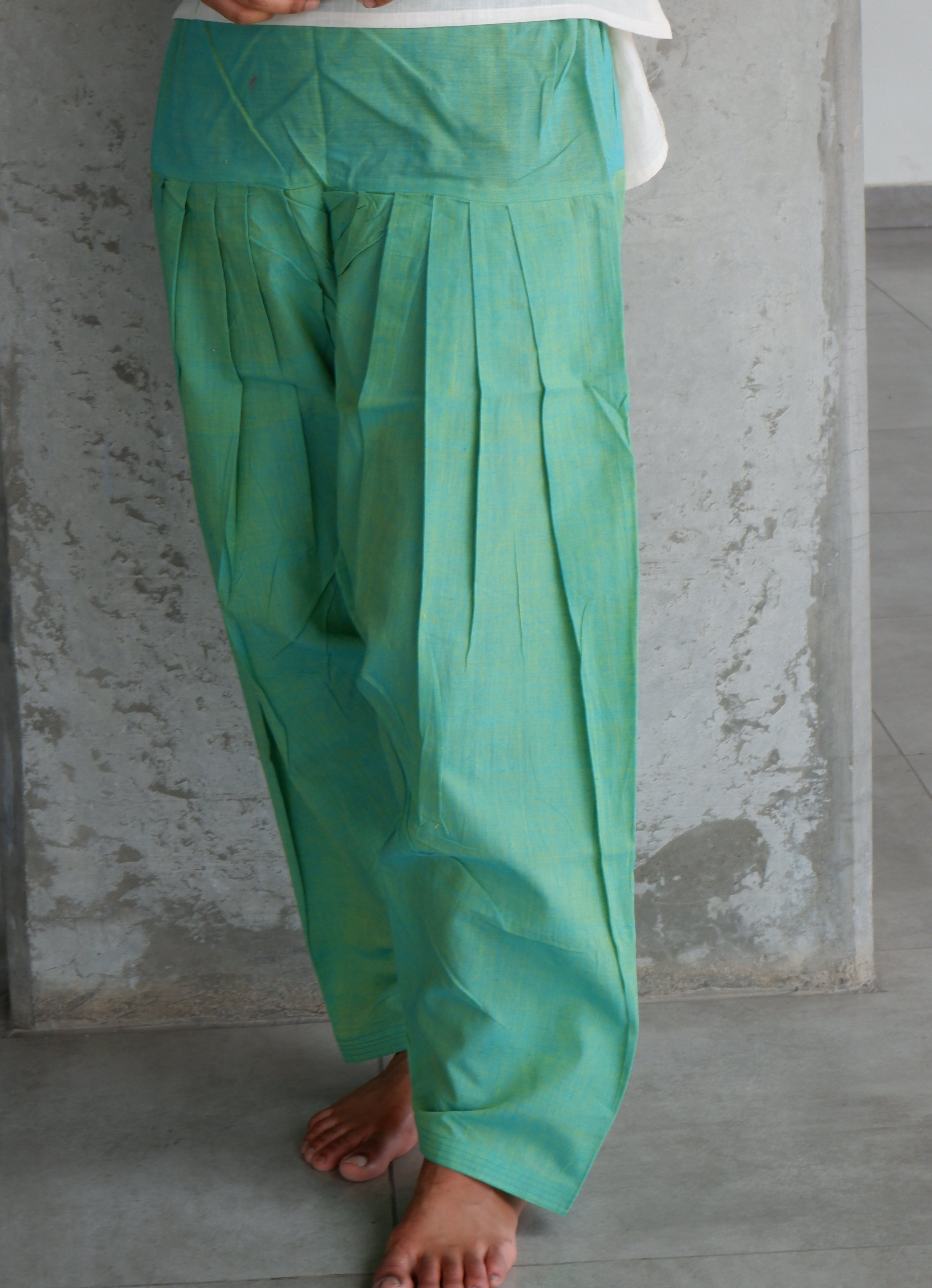 Aqua Green Handloomed Salwar