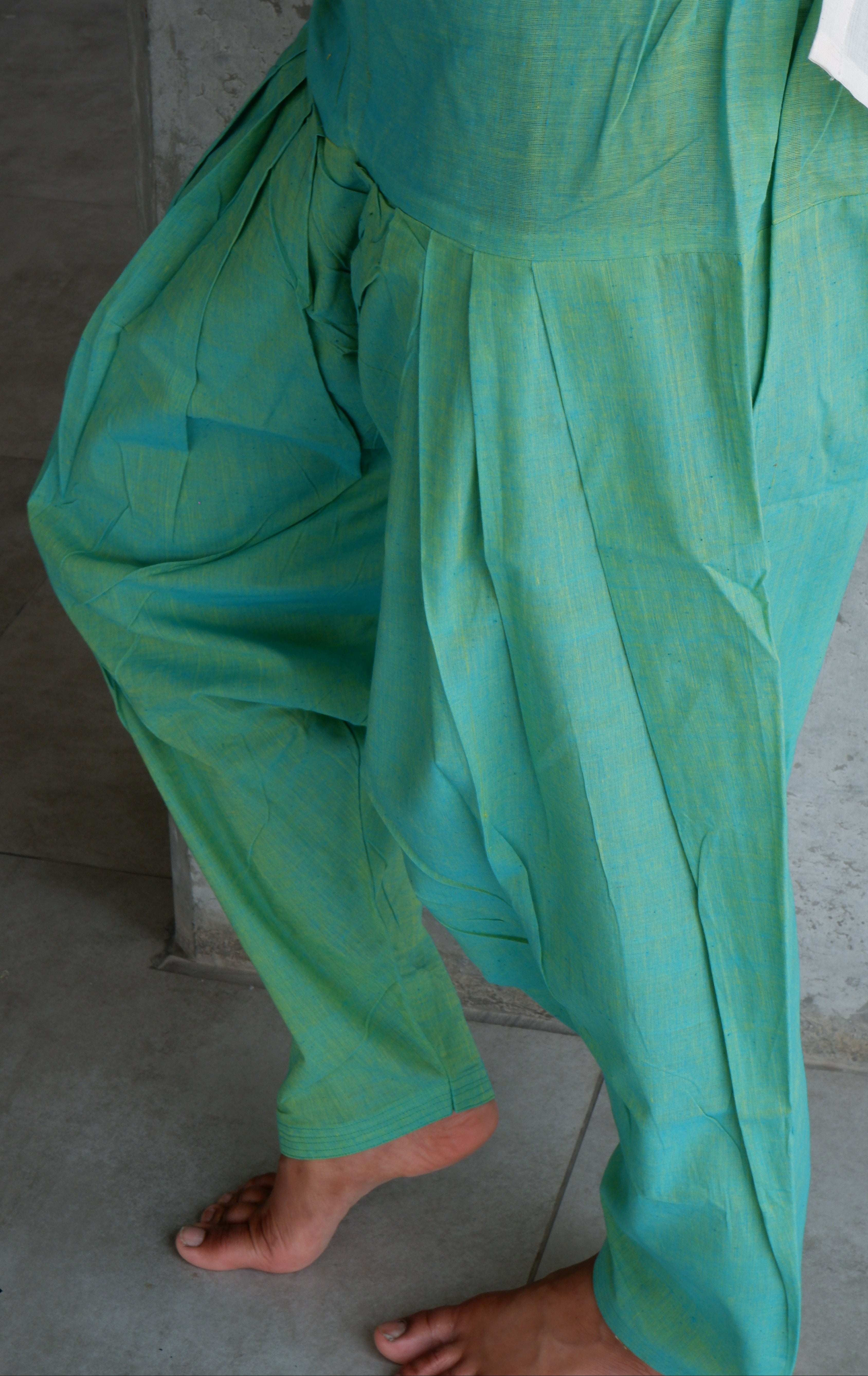 Aqua Green Handloomed Salwar