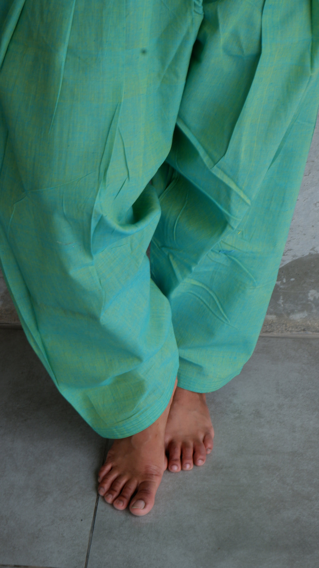 Aqua Green Handloomed Salwar