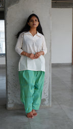 Aqua Green Handloomed Salwar