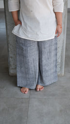 Grey Handloomed Palazzo