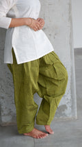 Olive Green Handloomed Salwar