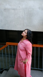 Pink Handloomed Co-ord Set