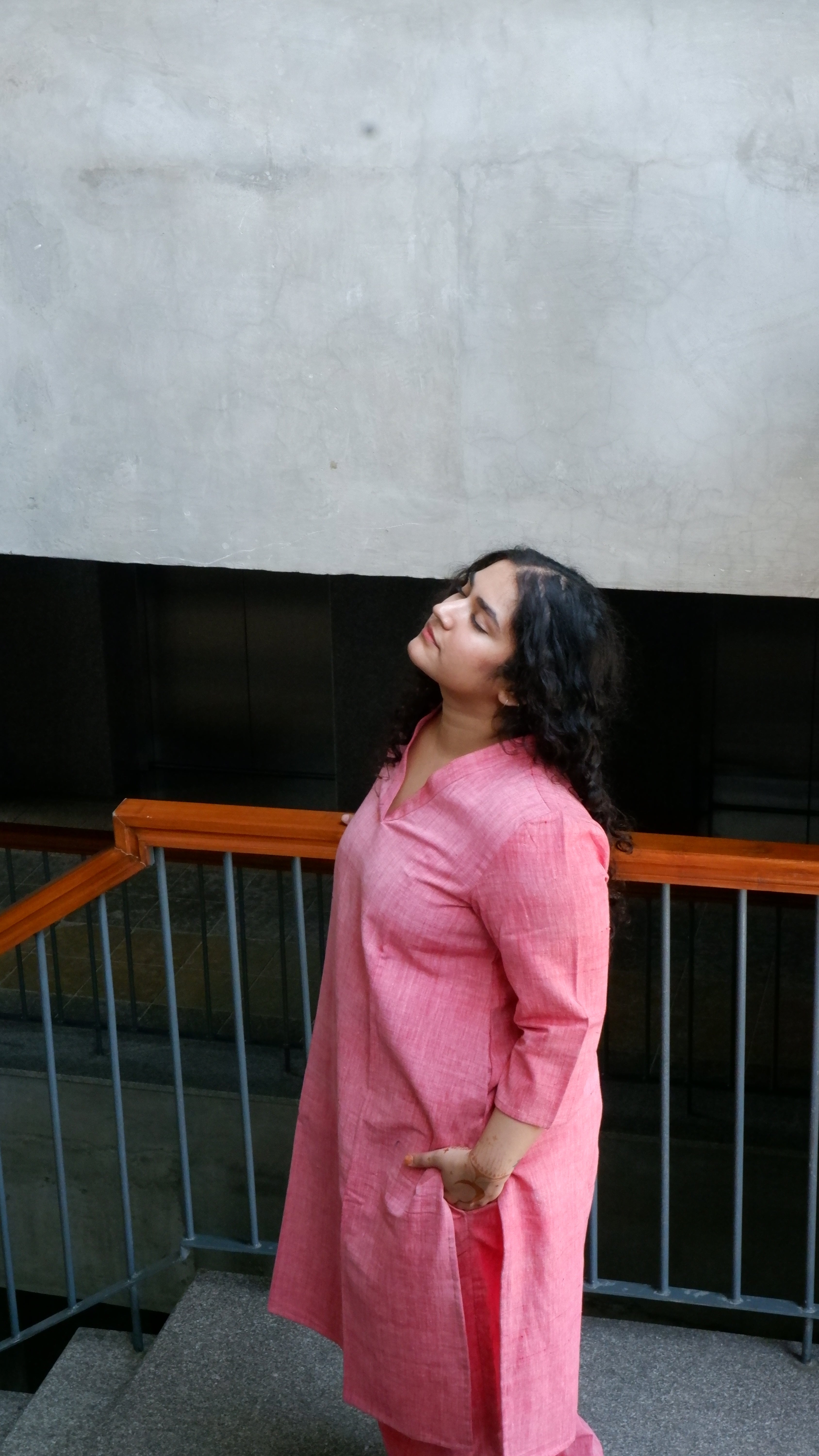 Pink Handloomed Co-ord Set