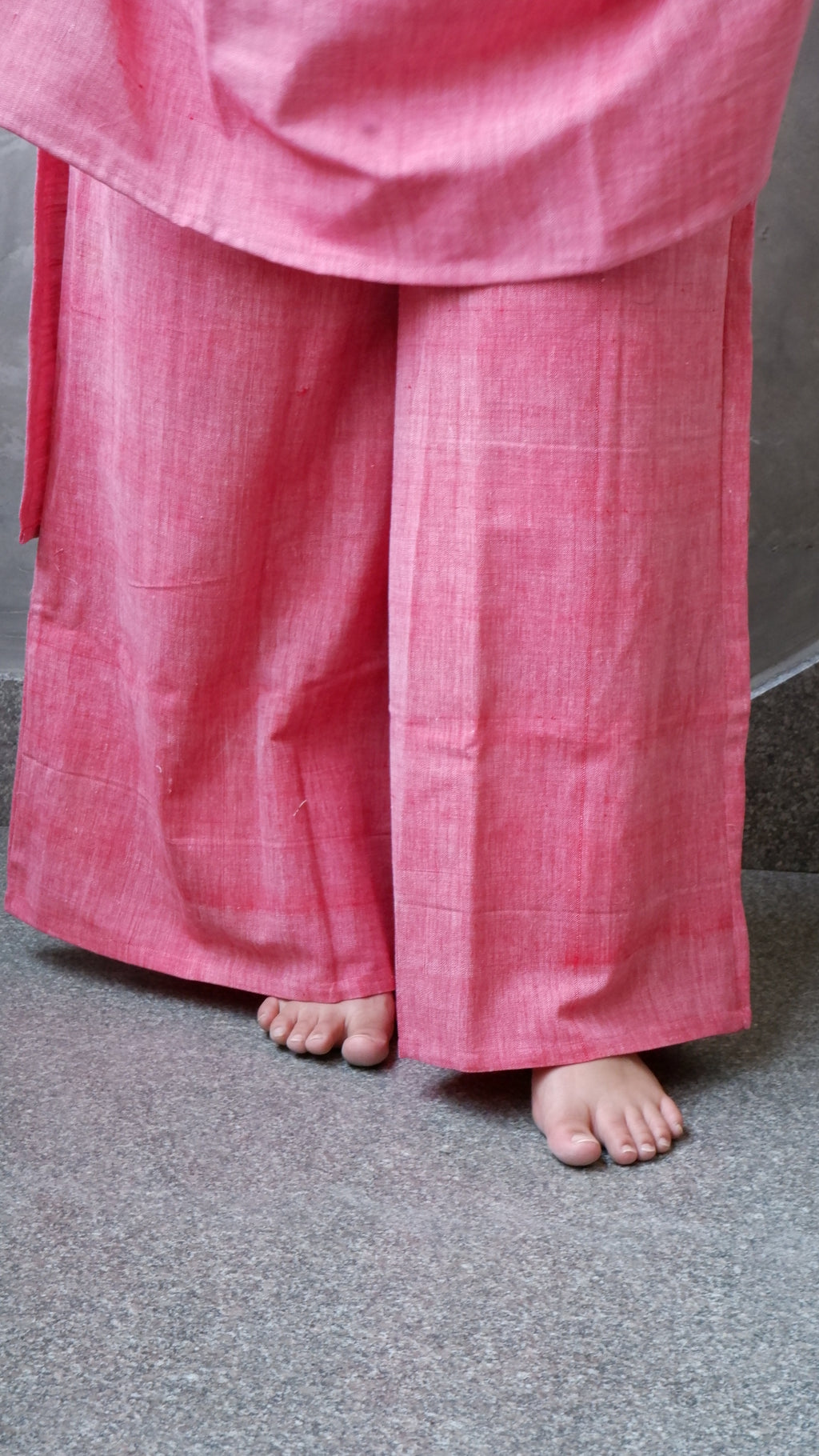 Pink Handloomed Palazzo