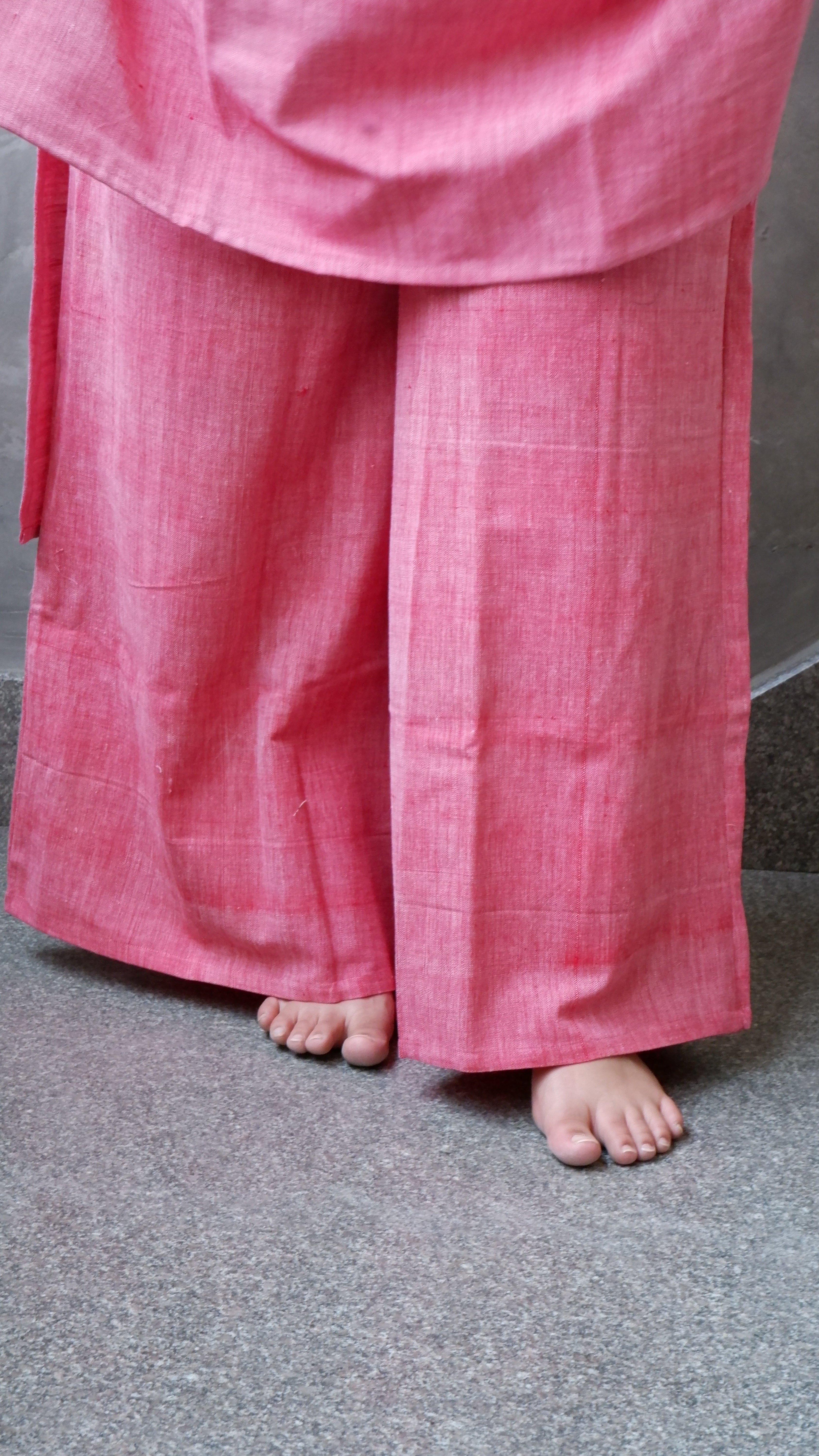 Pink Handloomed Palazzo